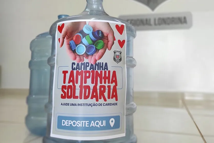 A iniciativa faz parte da campanha Tampinha Solidária