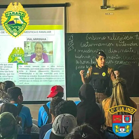 As palestras foram realizadas em escolas da rede estadual