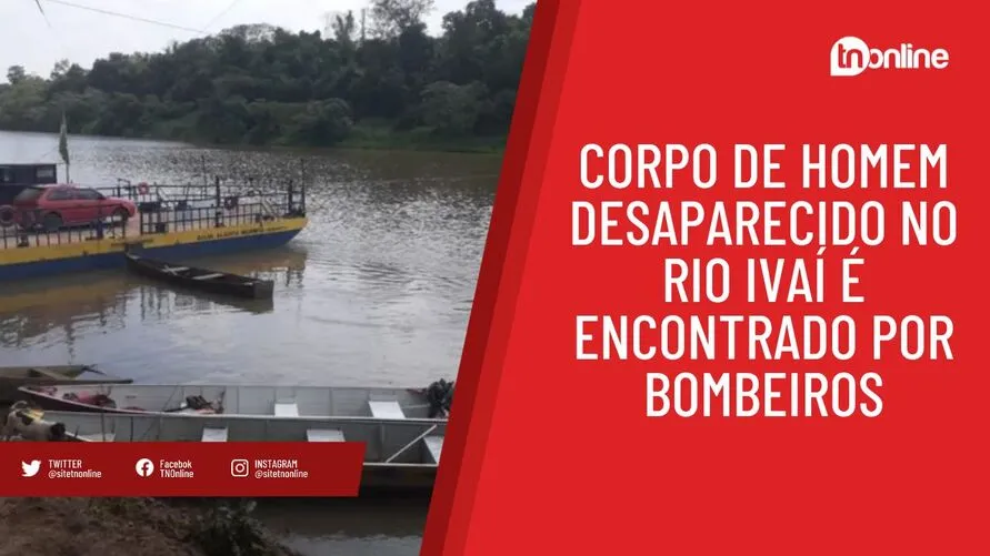 Corpo de homem desaparecido no Rio Ivaí é encontrado por bombeiros