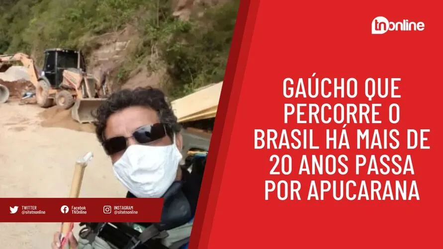 Gaúcho que percorre o Brasil há mais de 20 anos passa por Apucarana