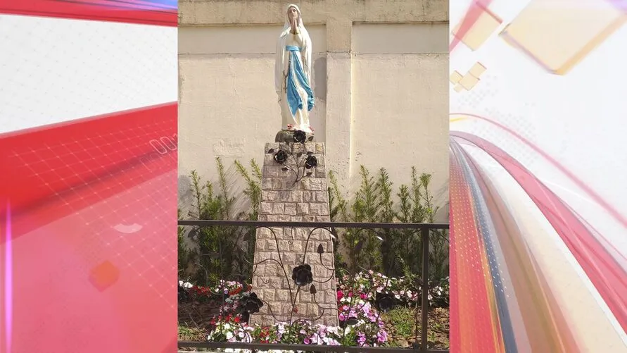 Imagem de Nossa Senhora foi instalada na fachada da igreja