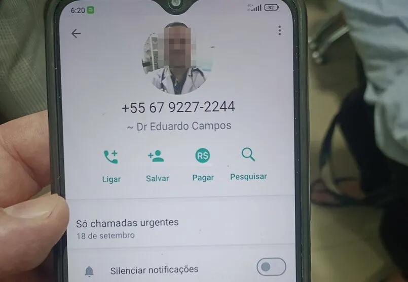 O golpista chegou a se identificar como "Dr. Eduardo Campos"