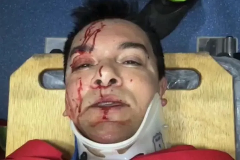 Regis Danese gravou vídeo logo após o acidente