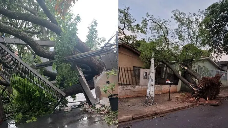 Temporal registrado no sábado (7)