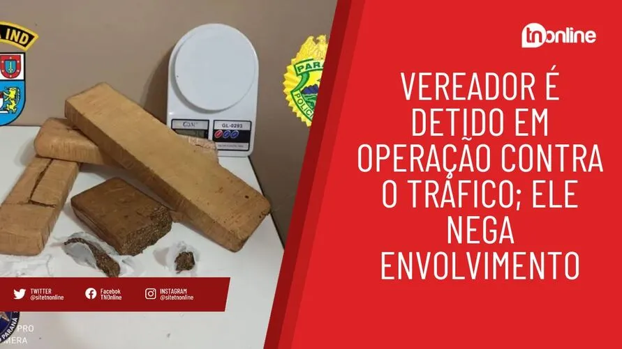 Vereador é detido em operação contra o tráfico; ele nega envolvimento