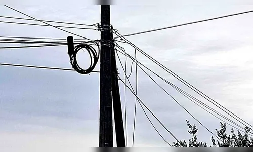 Homem escala  poste para furtar fiação e acaba preso no Vale do Ivaí