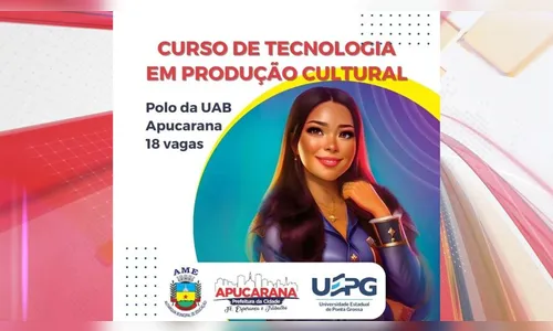 Apucarana oferta curso superior de Tecnologia em Produção Cultural
