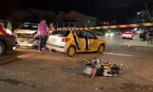 Tripla colisão deixa três feridos em Cascavel, entre eles, um bebê