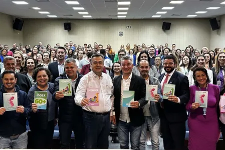 Beto Preto durante evento em Piraquara