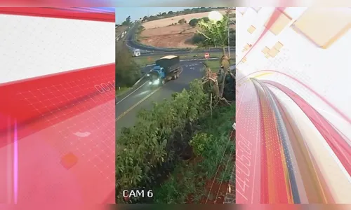 Quase uma tragédia: caminhão desce de ré rua de acesso ao Pirapó; veja