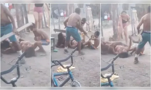 Criança segura mão de mulher armada com faca e impede ataque; assista