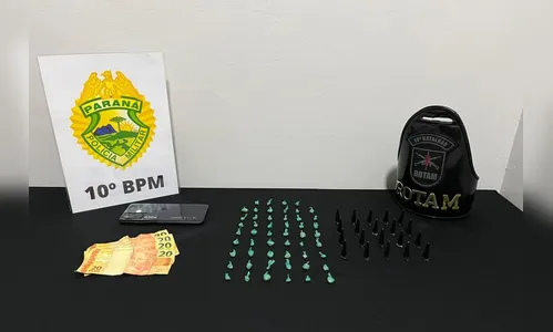Rotam apreende 52 porções de crack em Apucarana; dois são presos