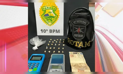 Rotam prende homem de 25 anos por tráfico de drogas em Apucarana