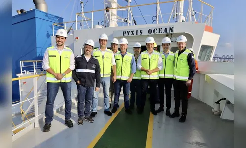 Ratinho Junior visita o primeiro navio sustentável do mundo