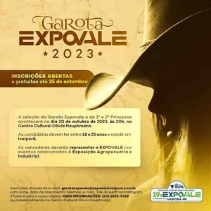 Expovale acontecerá entre os dias 14 e 19 de novembro