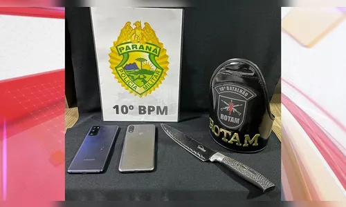 Dois são presos pela Rotam após roubo de pedestres em Apucarana