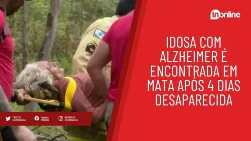 Idosa com alzheimer é encontrada em mata após 4 dias desaparecida