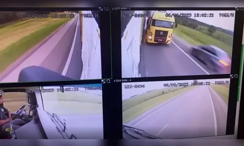 Caminhoneiro quase provoca acidentes por dirigir sem descanso; assista