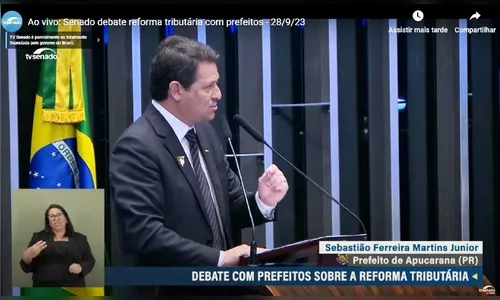 Junior da Femac fala no Senado em discussão sobre reforma tributária