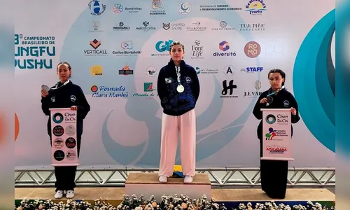 Atleta de Rio Bom conquista medalhas de ouro no Brasileiro de Kung Fu