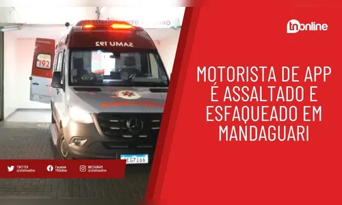 Motorista de app é assaltado e esfaqueado em Mandaguari