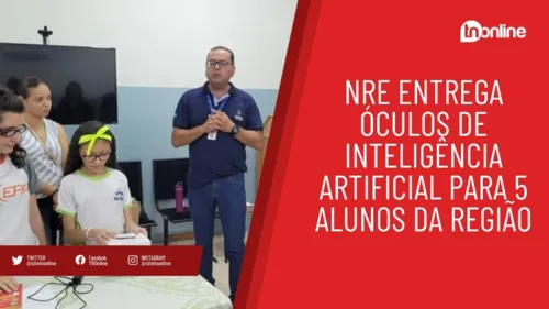 NRE entrega óculos de inteligência artificial para 5 alunos da região