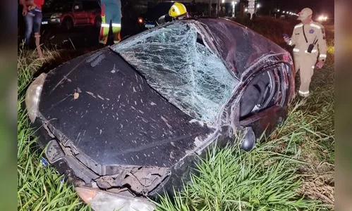Grave acidente registrado na BR-376 deixa criança e casal feridos