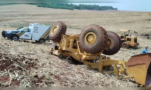 Trabalhador morre em grave acidente com pá carregadeira no Oeste do PR