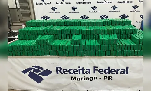 Operação da Receita Federal e PRF apreende 611 kg de maconha