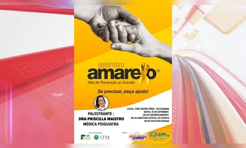 Apucarana realiza palestra de prevenção ao suicídio nesta sexta