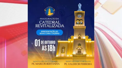 Pintura da catedral faz parte das festividades dos 60 anos da Diocese