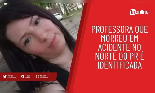 Professora morre no PR após ser ejetada de veículo em acidente