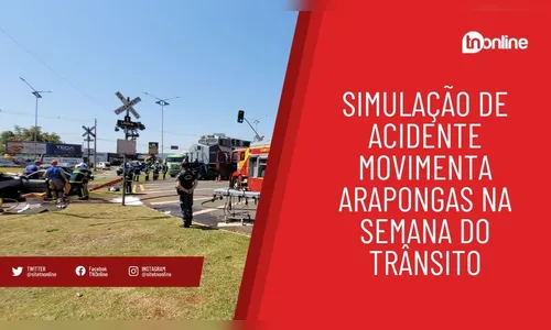 Simulação de acidente movimenta Arapongas na Semana do Trânsito
