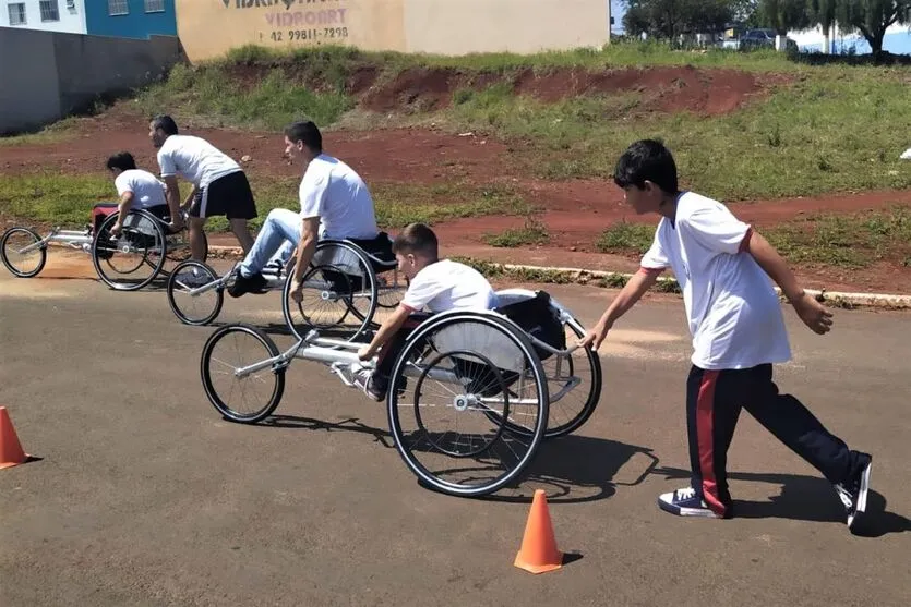 Atletismo com cadeira de rodas foi uma das modalidades do evento