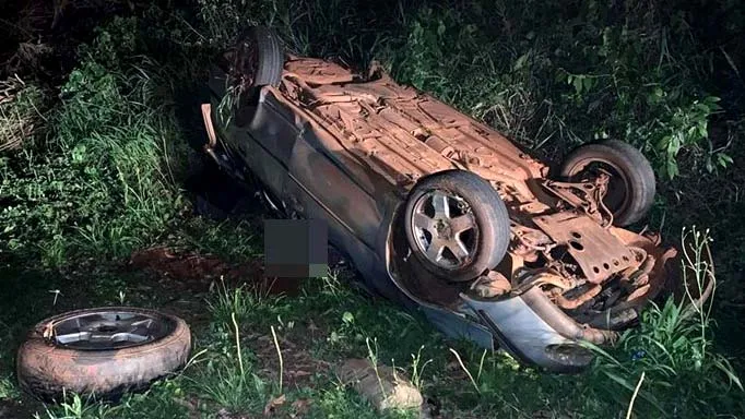 O acidente foi no inicio da noite de sábado (14), em Dois Vizinhos / Foto: RCV FM