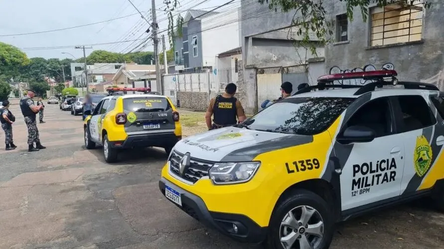 A ação mobilizou equipes da PM