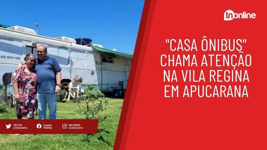 "Casa Ônibus" chama atenção na Vila Regina em Apucarana; veja