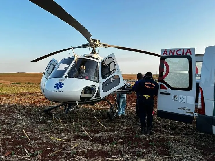 Criança foi socorrida pelo Samu e encaminhada ao hospital