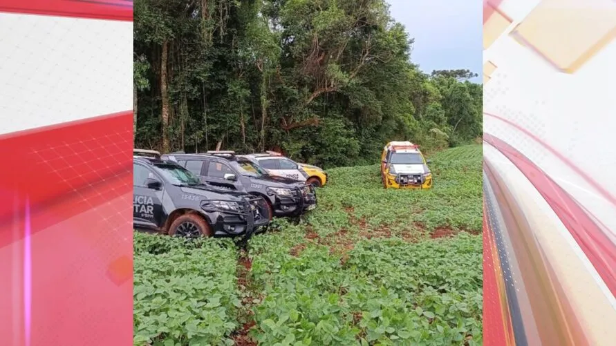 Eles abandonaram a motorista e fugiram em direção a cidade de Corbélia