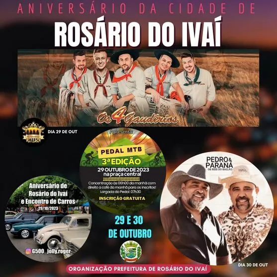 Festa acontece em 20 e 30 de outubro