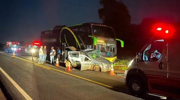 Nenhum passageiro do ônibus teve ferimentos