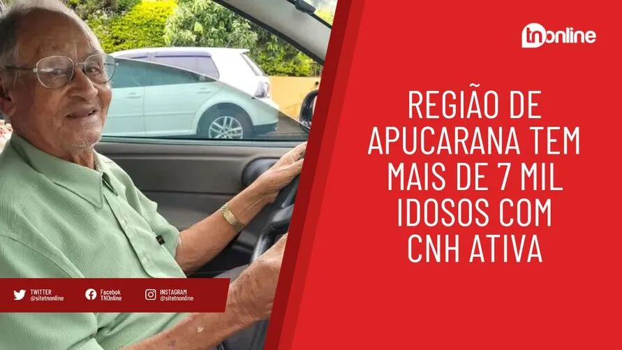 Região de Apucarana tem mais de 7 mil idosos com CNH ativa