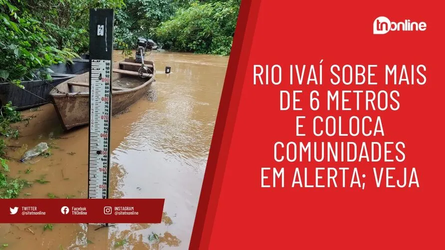 Rio Ivaí sobe mais de 6 metros e coloca comunidades em alerta; veja