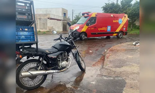 Motociclista fica ferido após se chocar com carro em Apucarana