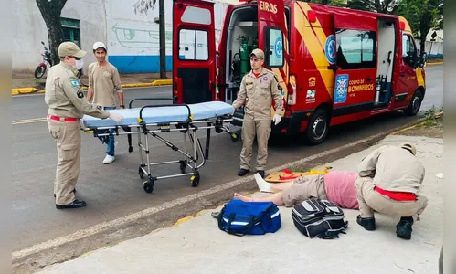 Motociclista de 38 anos fica ferido após acidente em Apucarana