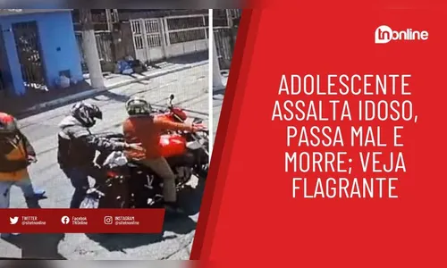 Adolescente assalta idoso, passa mal e morre