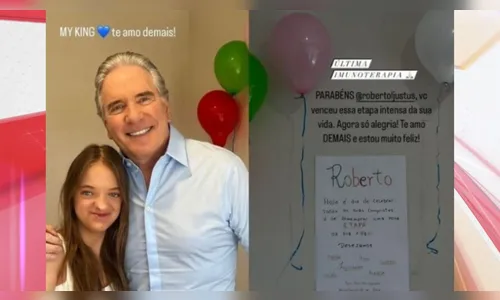 Família comemora fim do tratamento de câncer de Roberto Justus