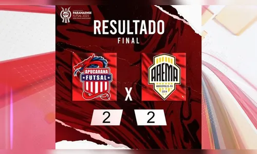 Apucarana Futsal fica no empate no primeiro jogo da semifinal