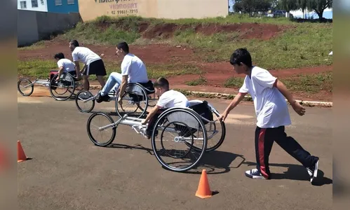 Estudantes apucaranenses participam do Festival Paralímpico do Paraná