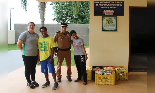PM de Apucarana doa quase 400 kg de alimentos a instituições carentes
